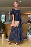 The Tallulah Midaxi Dress Spot Deep Teal
